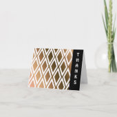 Toffee Brown en White Diamond Dank u Bedankkaart (Voorkant)