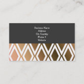 Toffee Brown en White Diamonds Visitekaartje (Achterkant)