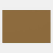 Toffee Crunch effen kleur | Klassiek | Elegant Inpakpapier Vel (Voorkant 2)