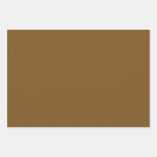 Toffee Crunch effen kleur | Klassiek | Elegant Inpakpapier Vel