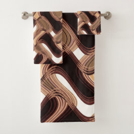 Toffee- en caramel-handdoekset bad handdoek