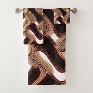 Toffee- en caramel-handdoekset bad handdoek