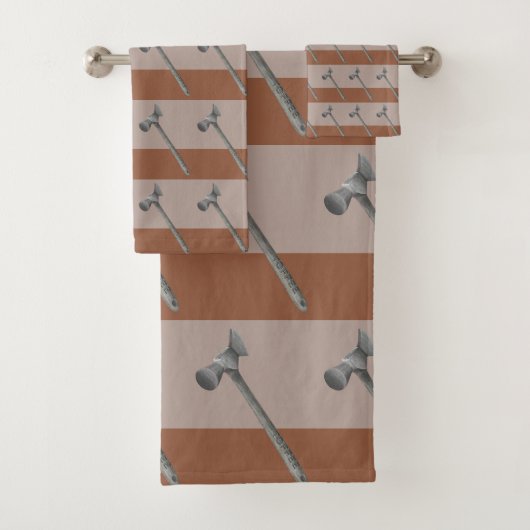 Toffee hamer illustratie bad handdoek (Insitu)