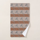 Toffee hamer illustratie bad handdoek (Handdoek)
