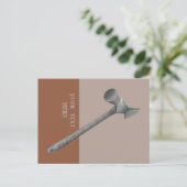 Toffee hamer illustratie briefkaart (Staand voorkant)