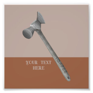 Toffee hamer illustratie foto afdruk