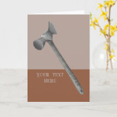 Toffee hamer illustratie kaart (Gele Bloem)