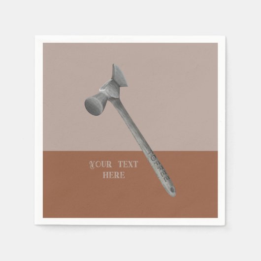 Toffee hamer illustratie servet (Voorkant)