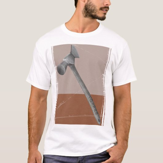 Toffee hamer illustratie t-shirt (Voorkant)
