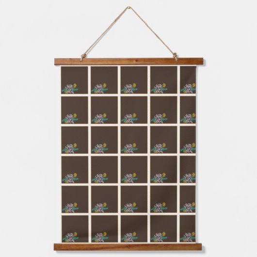 Toffee Roos Hangend Wandkleed (Voorkant)