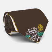 Toffee Roos Stropdas (Opgerold)