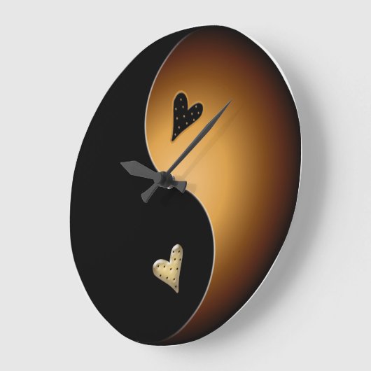 toffee yin yang grote klok (Hoek)