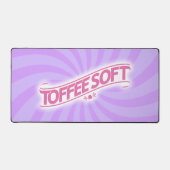ToffeeSoft Logo Desk Mat - Roze (Voorkant)