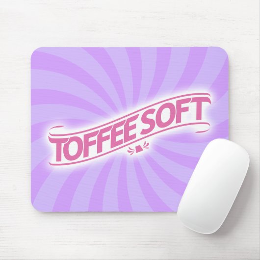 ToffeeSoft Logo Mousepad - Roze Muismat (Met muis)