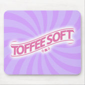 ToffeeSoft Logo Mousepad - Roze Muismat (Voorkant)