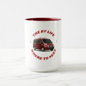 Tofino mok met maroon-gekleurd tussenvoegsel (Midden)