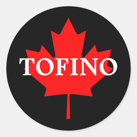 TOFINO RONDE STICKER (Voorkant)