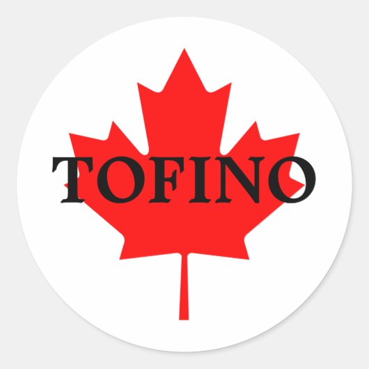 TOFINO RONDE STICKER (Voorkant)