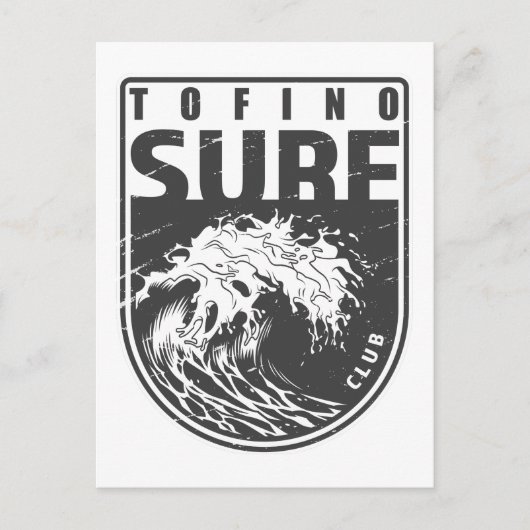 Tofino Surf Club Canada Emblem Briefkaart (Voorkant)