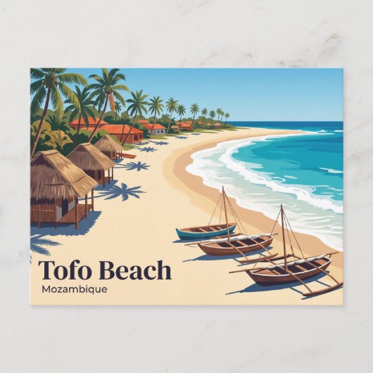 Tofo Beach Mozambique Briefkaart (Voorkant)
