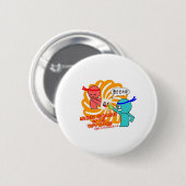 Tofu Blok! Knoop Ronde Button 5,7 Cm (Voorkant /achterkant)