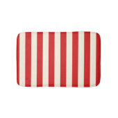 Tofu Cream Postbox Rode strepen Badmat (Voorkant)