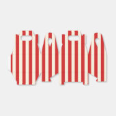 Tofu Cream Postbox Rode strepen Bedankdoosjes (Uitgevouwen)