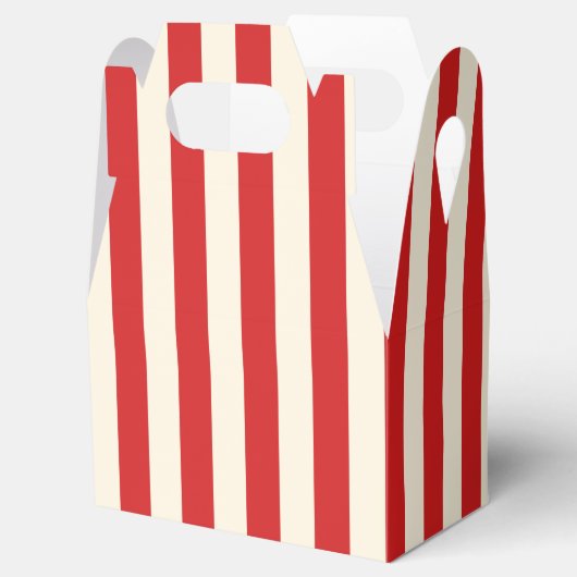 Tofu Cream Postbox Rode strepen Bedankdoosjes (Geopend)