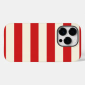 Tofu Cream Postbox Rode strepen Case-Mate iPhone Case (Achterkant (horizontaal))