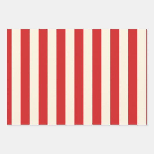 Tofu Cream Postbox Rode strepen Inpakpapier Vel (Voorkant 3)