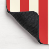 Tofu Cream Postbox Rode strepen Muismat (Hoek)