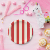 Tofu Cream Postbox Rode strepen Papieren Bordje (Feest)