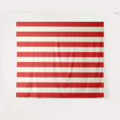 Tofu Cream Postbox Rode strepen Wandkleed (Voorkant (horizontaal))