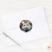 Tofu de Hamster Ronde Sticker (Envelop)