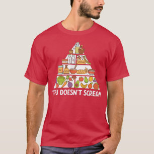 Tofu Doesn't Scream Vegetable Vegetarian Plant Fu T-shirt