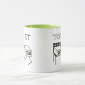 Tofu Fit Grappig Running Tofu Soy thema Mok (Midden)