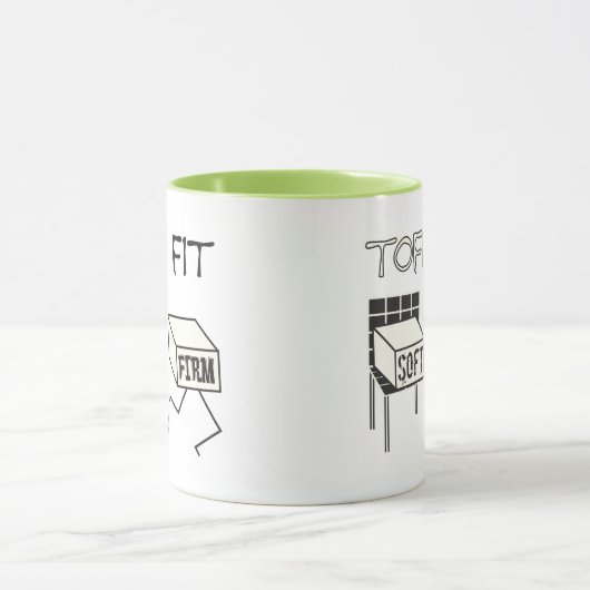 Tofu Fit Grappig Running Tofu Soy thema Mok (Midden)