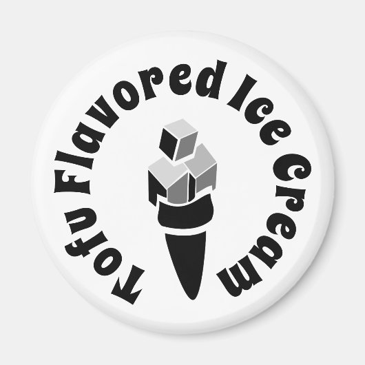 Tofu gearomatiseerde ijskap magneet (Voorkant)