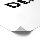 Tofu. Het zijn Tongue Depressors Funny Food Pun Poster (Hoek)