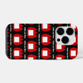 📛 tofu in brand iPhone hoesje (Achterkant horizontaal)