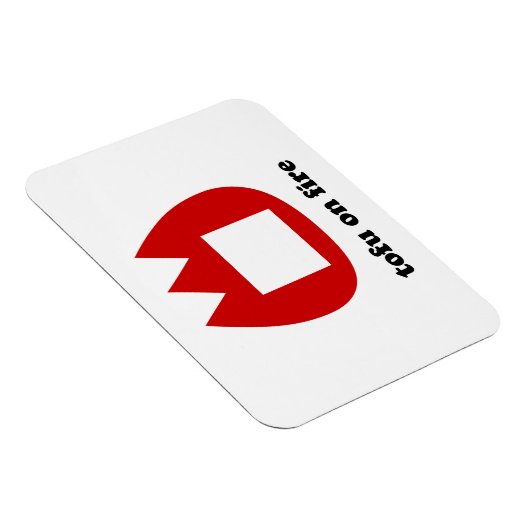 📛 tofu in brand magneet (Rechterzijde)