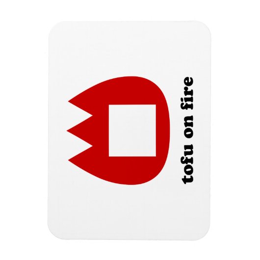 📛 tofu in brand magneet (Verticaal)