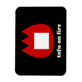 📛 tofu in brand magneet (Verticaal)