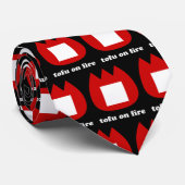 📛 tofu in brand stropdas (Opgerold)