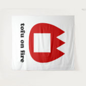 📛 tofu in brand wandkleed (Voorkant (horizontaal))