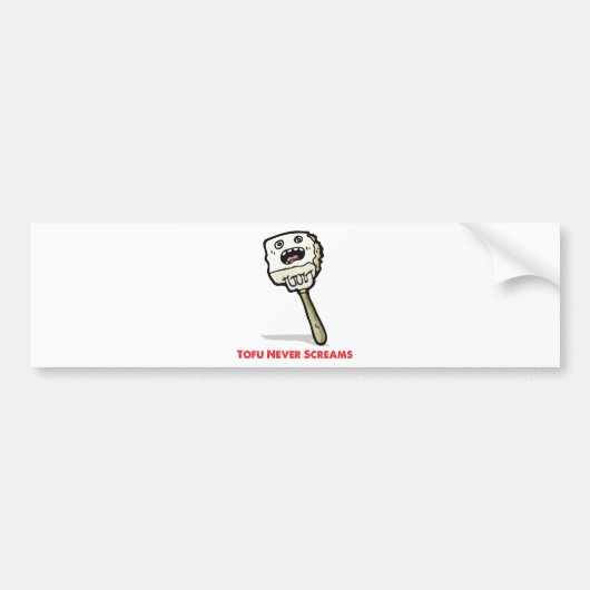 Tofu Nooit Screams Bumpersticker (Voorkant)