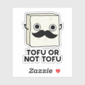 Tofu of niet Tofu Funny Shakespeare Food Pun Sticker (Vel)