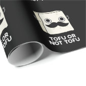 Tofu Of Niet Tofu Grappige Shakespeare Pun Donker Cadeaupapier (Rol Hoek)