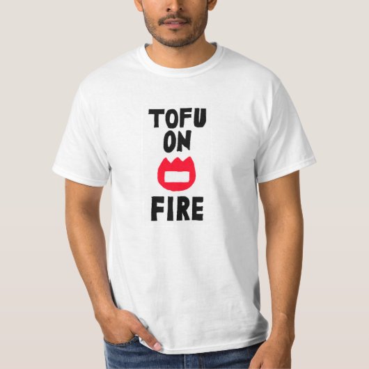 TOFU ON FIRE T-SHIRT (Voorkant)