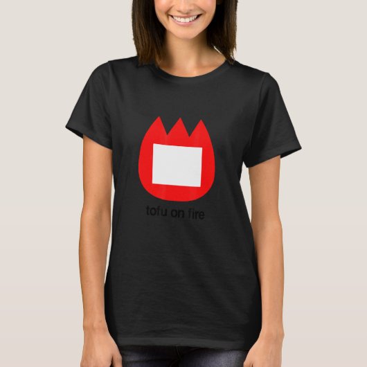 Tofu on fire t-shirt (Voorkant)